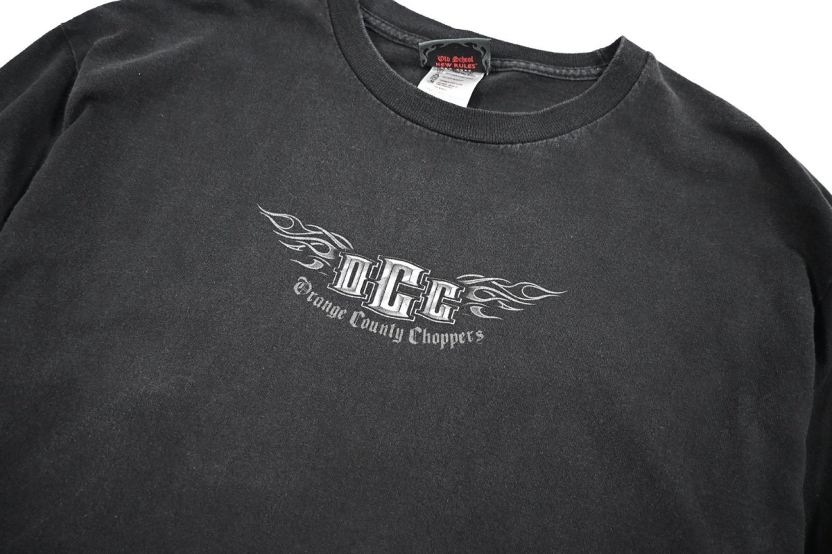 画像2: Used Orange Country Choppers L/S Print Tee (2)