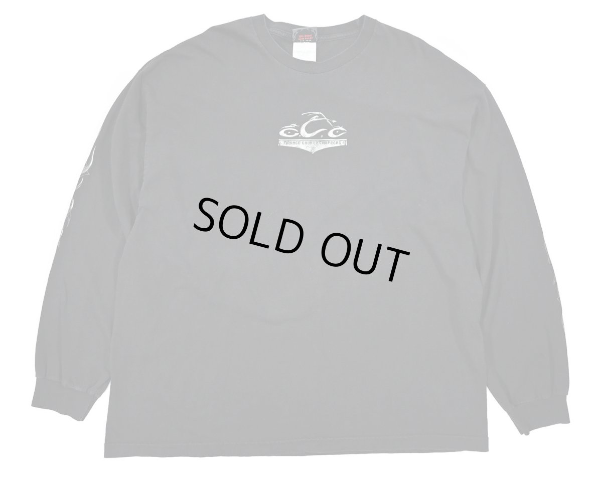 画像1: Used Orange Country Choppers L/S Print Tee (1)