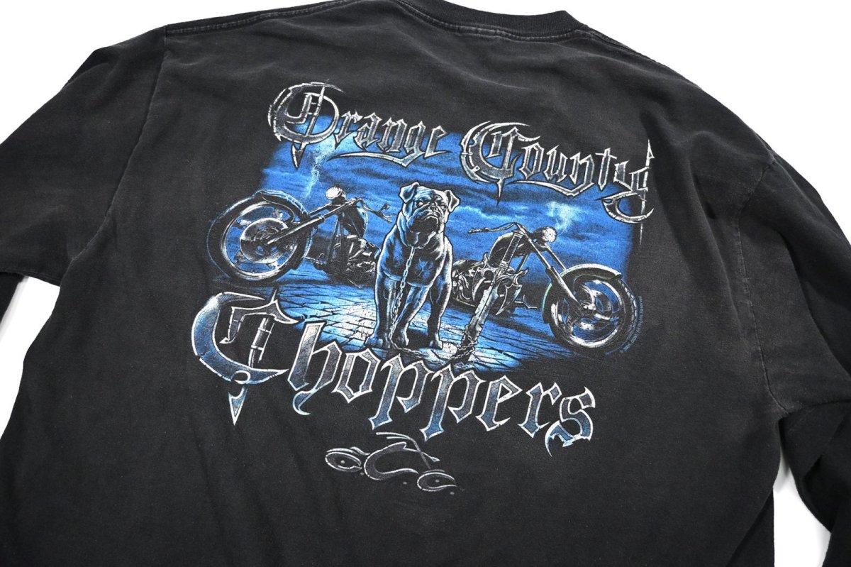 画像6: Used Orange Country Choppers L/S Print Tee (6)