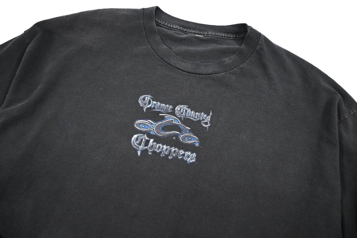 画像2: Used Orange Country Choppers L/S Print Tee (2)
