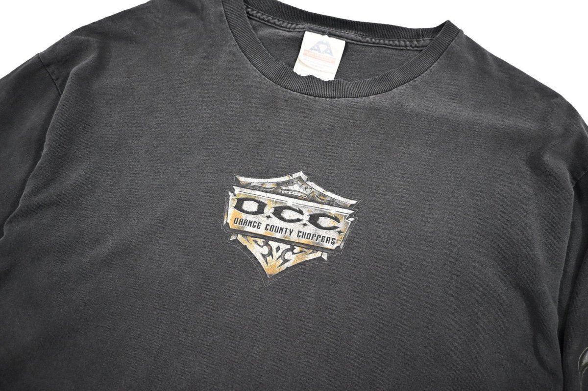 画像2: Used Orange Country Choppers L/S Print Tee (2)