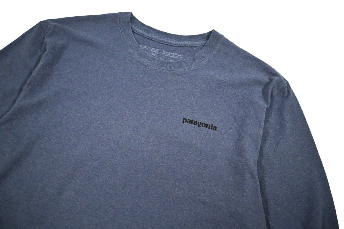画像2: Used patagonia L/S Print Tee パタゴニア (2)