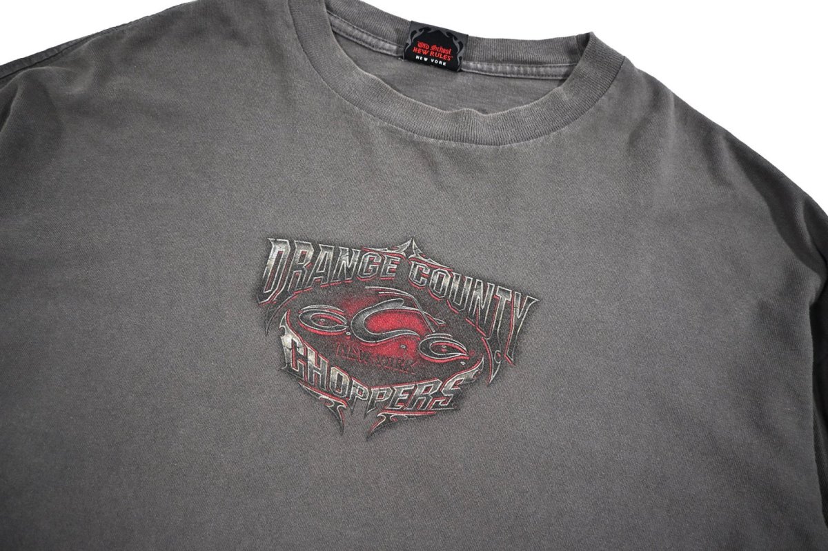 画像2: Used Orange Country Choppers L/S Print Tee (2)