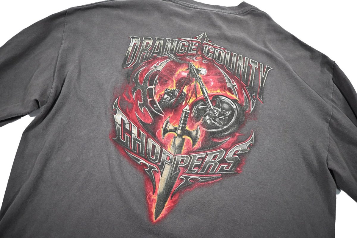 画像8: Used Orange Country Choppers L/S Print Tee (8)