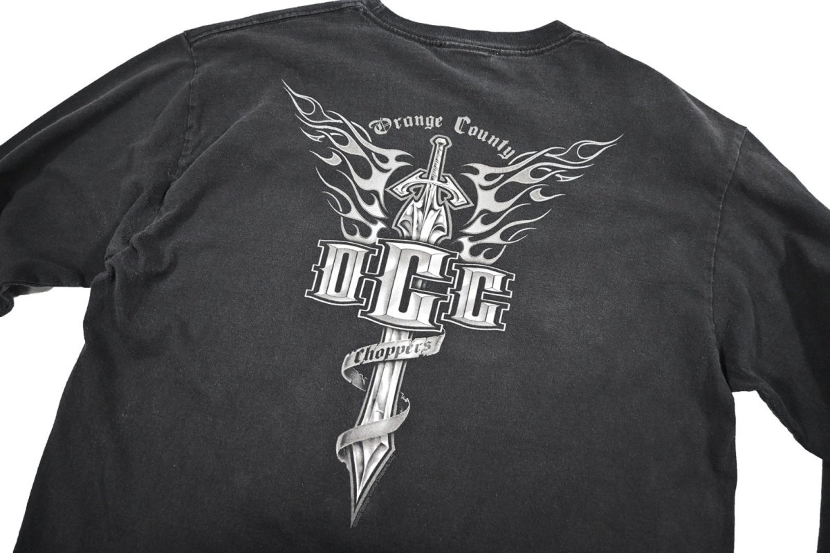 画像6: Used Orange Country Choppers L/S Print Tee (6)