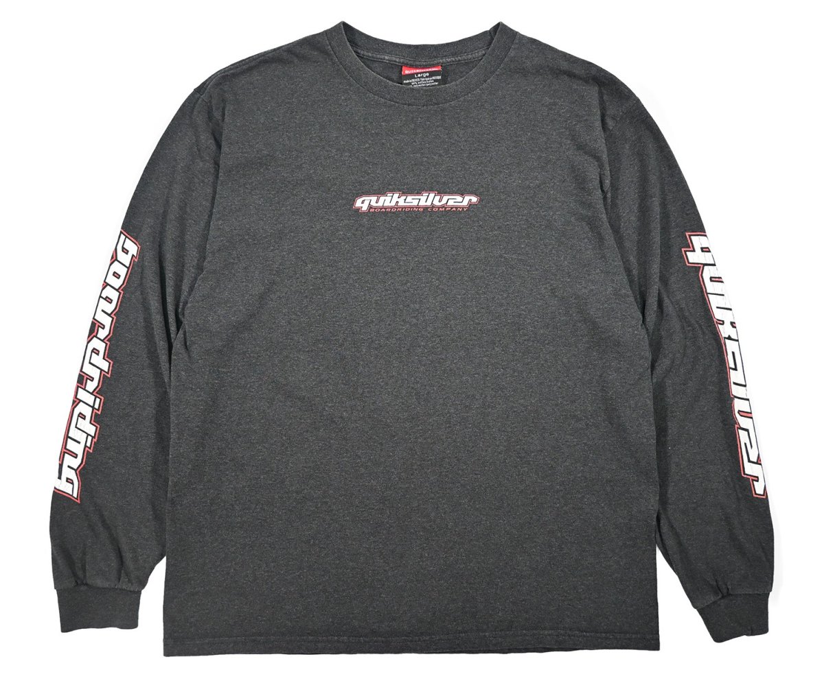 画像1: Used Quiksilver L/S Print Tee (1)