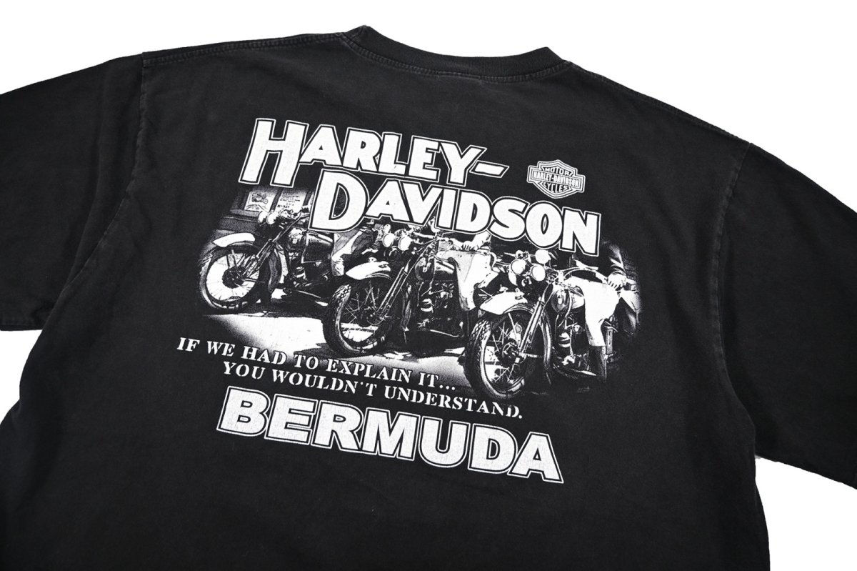 画像4: Used Harley-Davidson Print Tee (4)