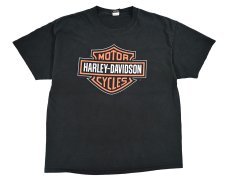 画像1: Used Harley-Davidson Print Tee (1)