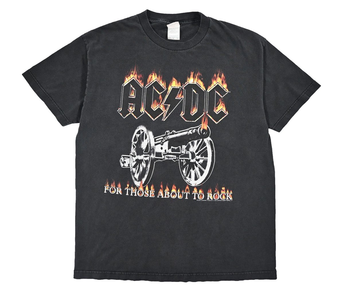 画像1: Used Musician Print Tee "ACDC" (1)