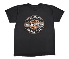 画像1: Used Harley-Davidson Print Tee (1)