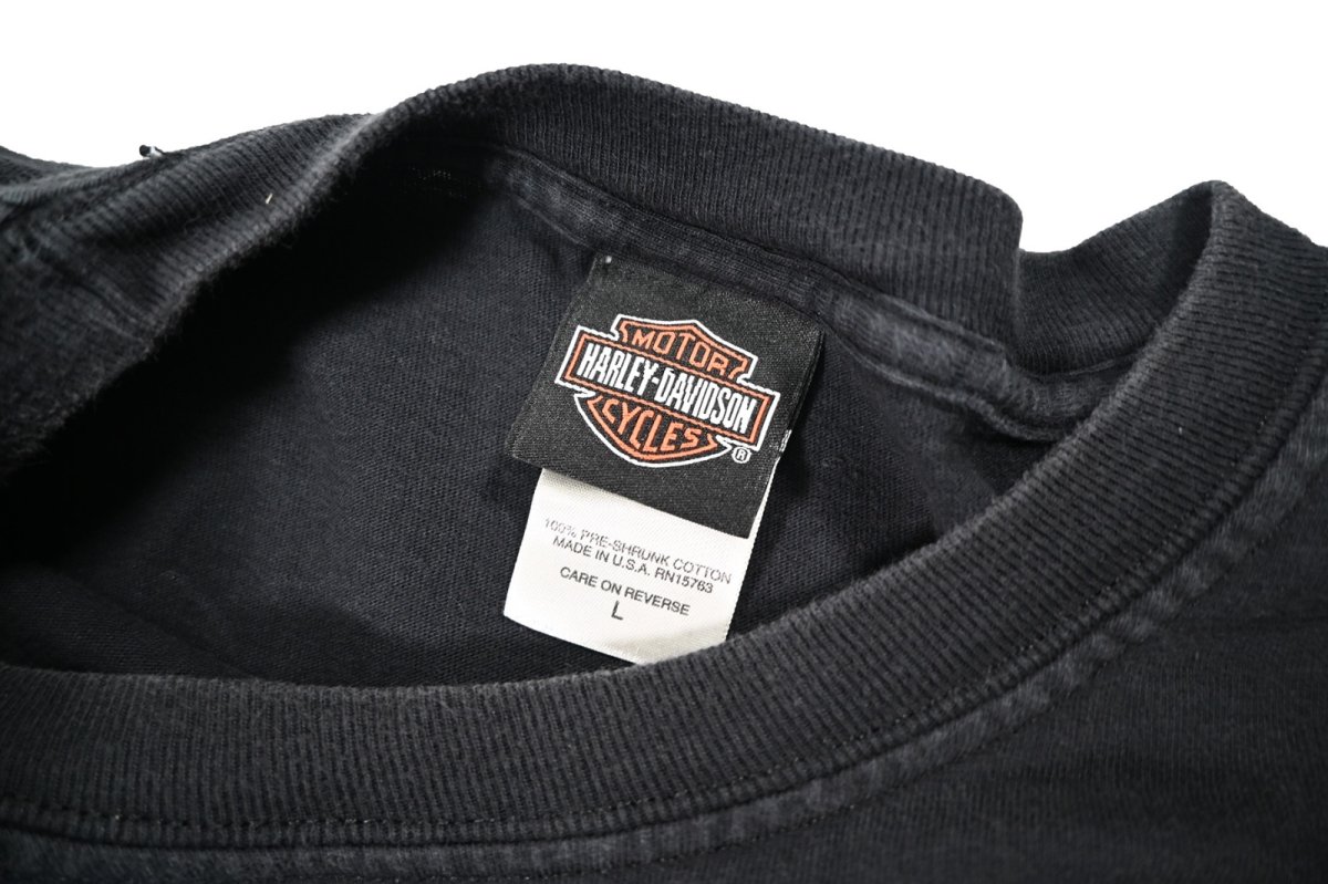 画像3: Used Harley-Davidson Print Tee made in USA (3)