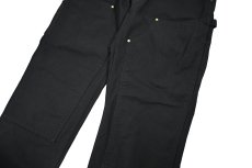 画像4: Used Carhartt Duck Double Knee Carpenter Pants Black made in USA カーハート (4)