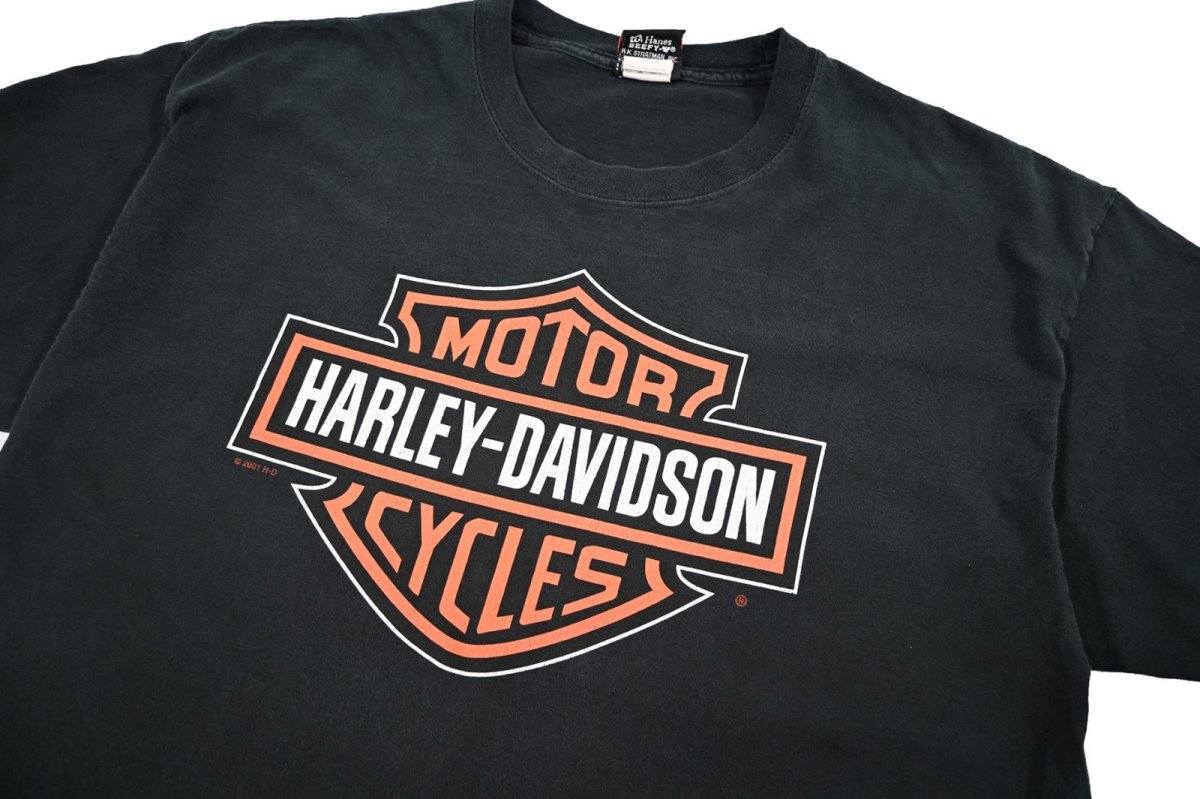 画像2: Used Harley-Davidson Print Tee (2)