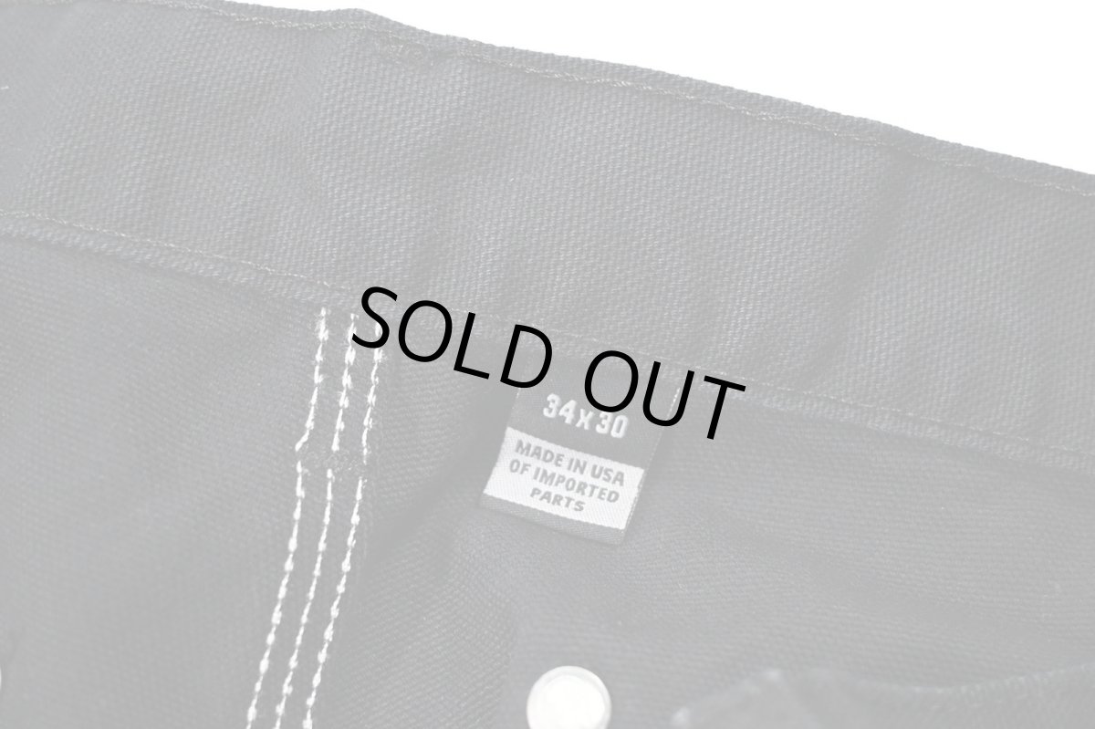 画像6: Used Carhartt Duck Double Knee Carpenter Pants Black made in USA カーハート (6)