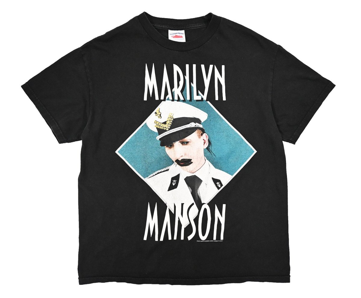 画像1: Used Musician Print Tee "Marilyn Manson" (1)