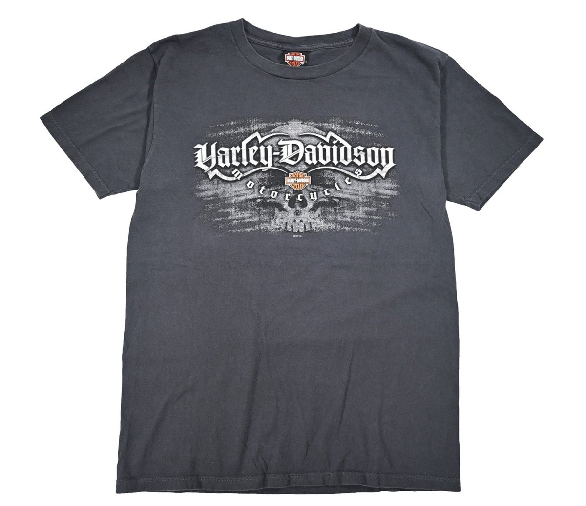画像1: Used Harley-Davidson Print Tee made in USA (1)