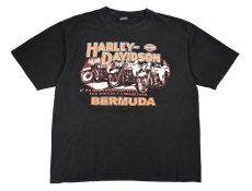 画像1: Used Harley-Davidson Print Tee (1)