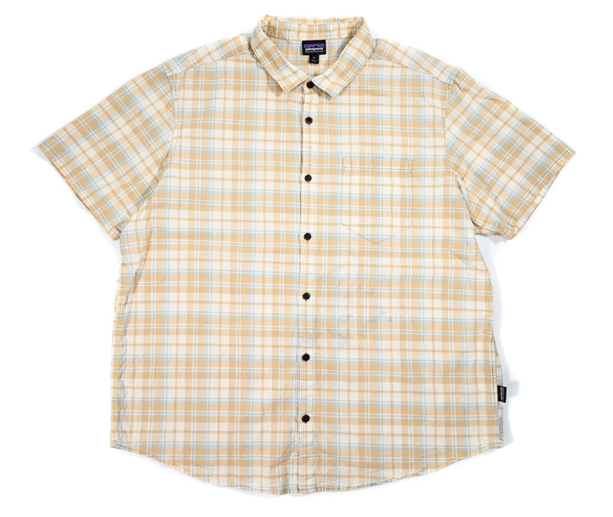 画像1: Used patagonia Organic Cotton Slub Poplin Shirt パタゴニア (1)
