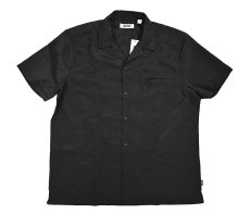 画像1: DKNY Nylon Snap Shirt Black (1)