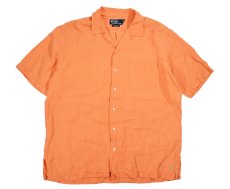 画像1: Used Polo Ralph Lauren Linen/Silk Open Collar S/S Shirt "Caldwell" ラルフローレン (1)
