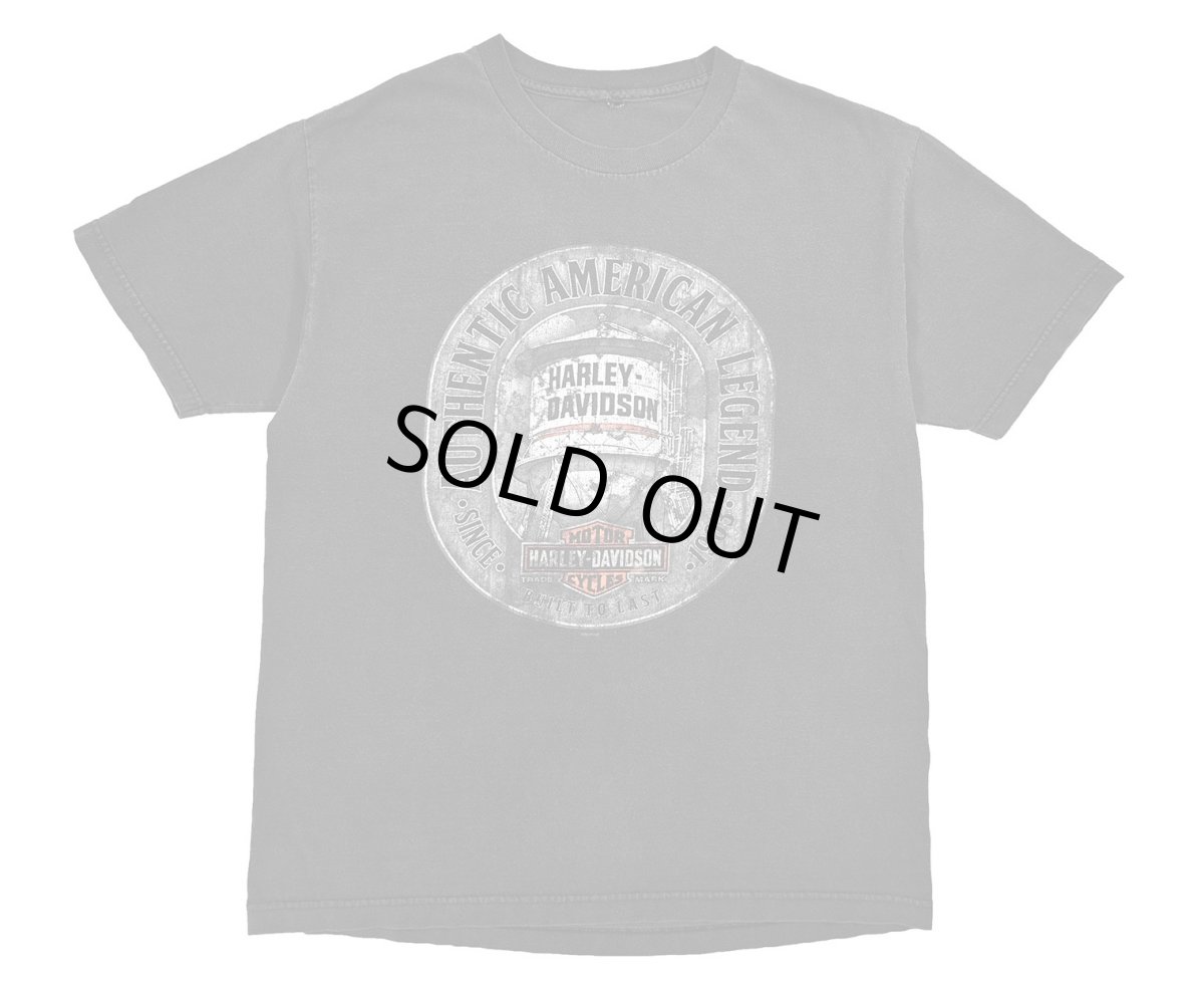 画像1: Used Harley-Davidson Print Tee (1)