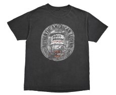 画像1: Used Harley-Davidson Print Tee (1)