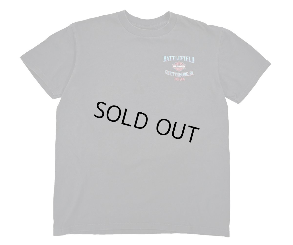 画像1: Used Harley-Davidson Print Tee (1)