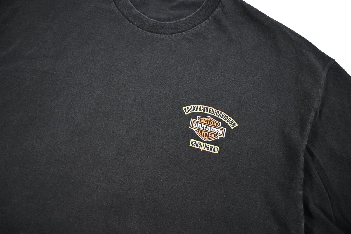 画像2: Used Harley-Davidson Print Tee made in USA (2)
