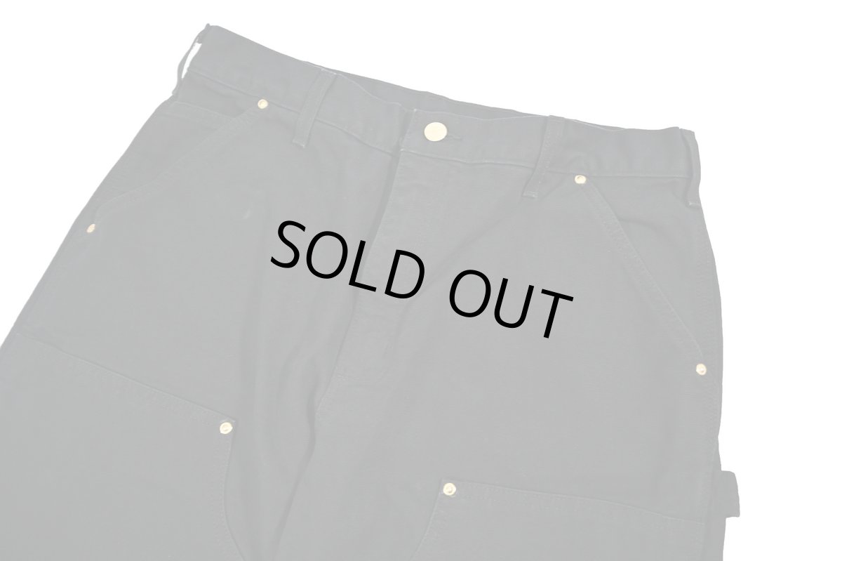 画像2: Used Carhartt Duck Double Knee Carpenter Pants Black made in USA カーハート (2)