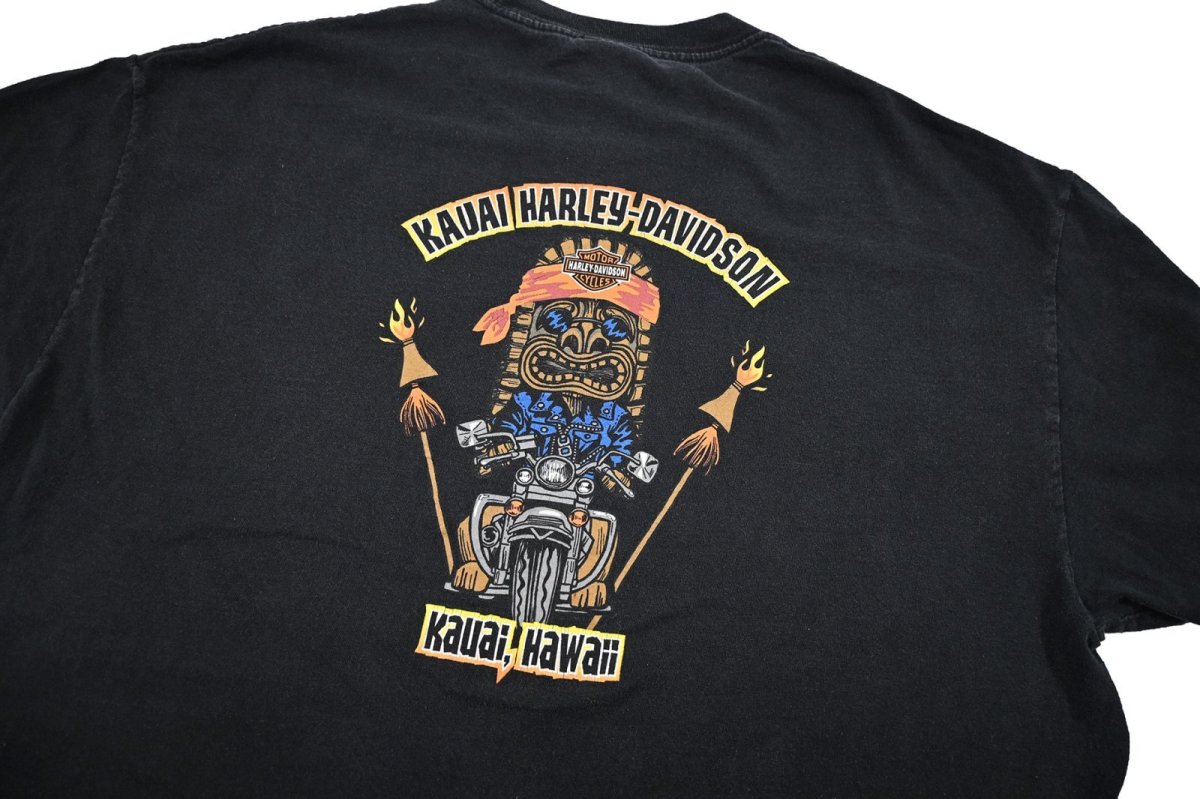 画像4: Used Harley-Davidson Print Tee made in USA (4)