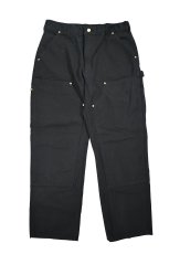 画像1: Used Carhartt Duck Double Knee Carpenter Pants Black made in USA カーハート (1)