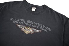 画像2: Used Harley-Davidson Print Tee (2)