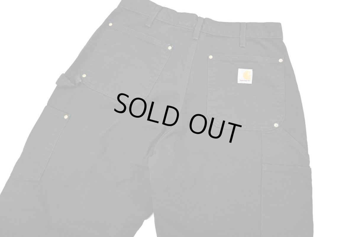 画像5: Used Carhartt Duck Double Knee Carpenter Pants Black made in USA カーハート (5)