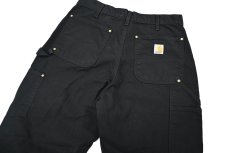 画像5: Used Carhartt Duck Double Knee Carpenter Pants Black made in USA カーハート (5)