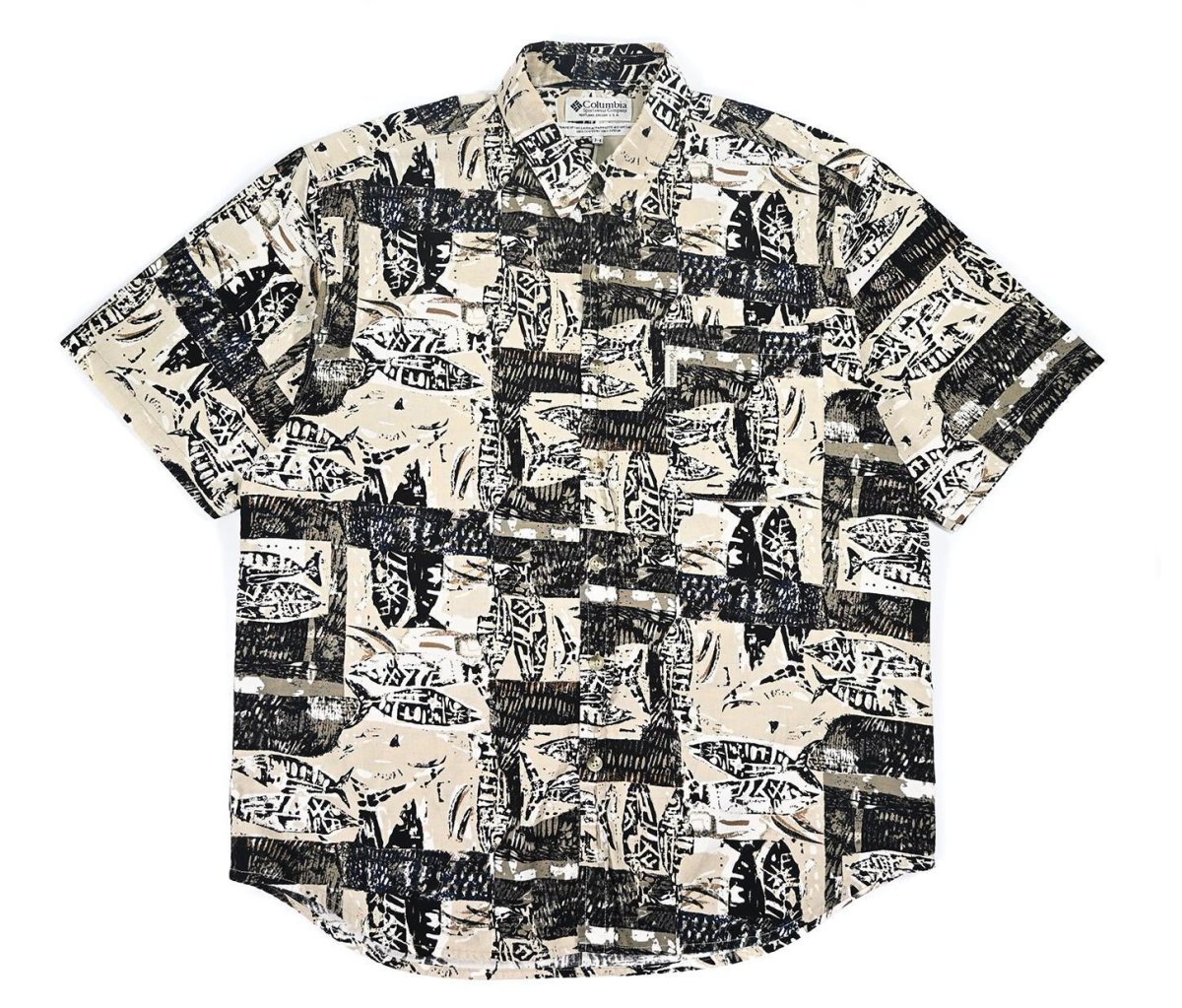 画像1: Used Columbia S/S Cotton Shirt (1)