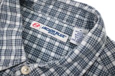 画像4: Used Anchor Blue S/S Cotton Shirt (4)