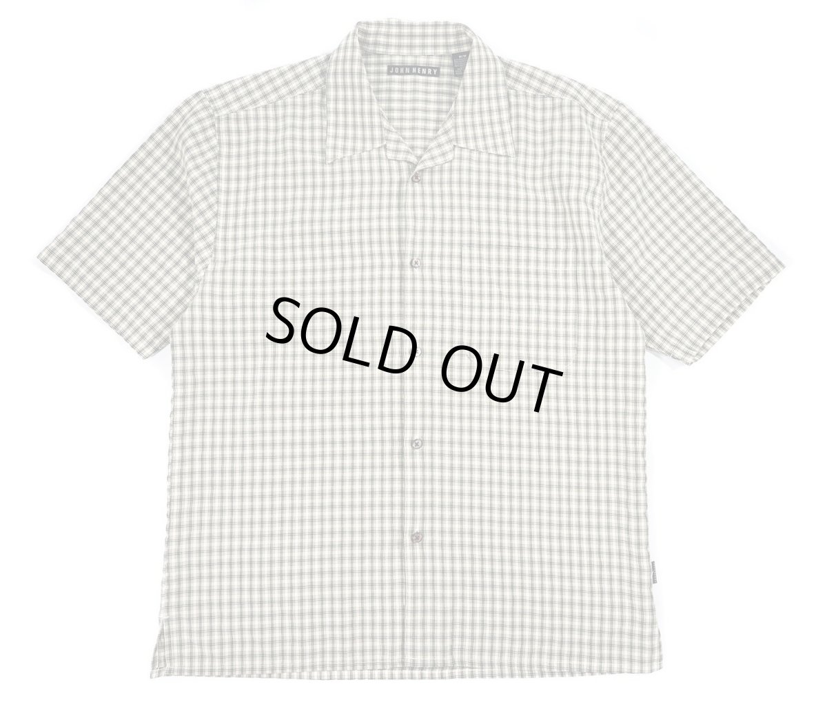 画像1: Used John Henry S/S Polyester/Viscose Rayon Shirt (1)