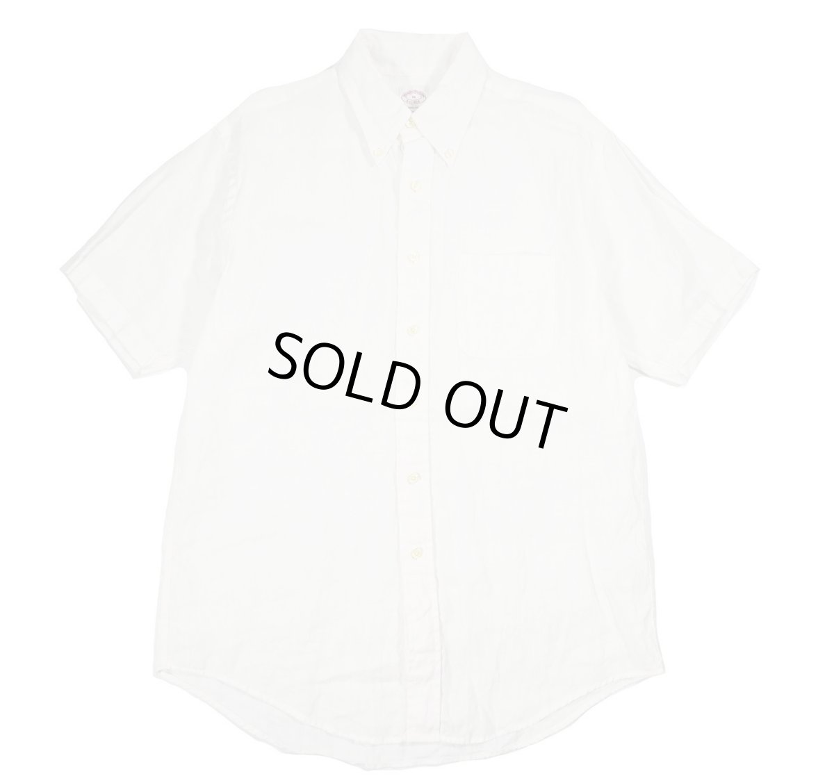 画像1: Used Brooks Brothers S/S Linen Shirt (1)