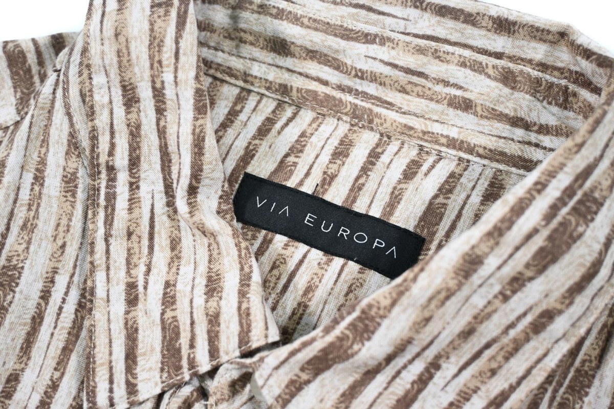 画像4: Used Via Europa S/S Rayon Shirt (4)