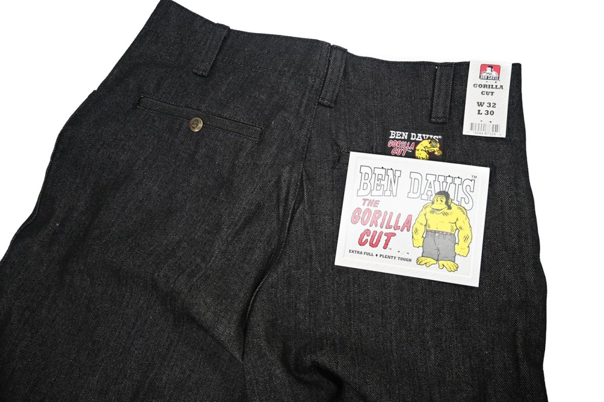 画像4: Ben Davis Gorilla Cut Pants Black Denim (4)