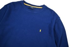 画像2: Used Polo Ralph Lauren L/S Thermal Shirt Blue (2)