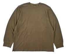 画像1: Used Timberland L/S Thermal Shirt Olive (1)
