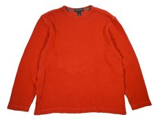 画像1: Used Banana Republic L/S Thermal Shirt Orange (1)