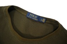画像4: Used Polo Ralph Lauren L/S Thermal Shirt Olive (4)