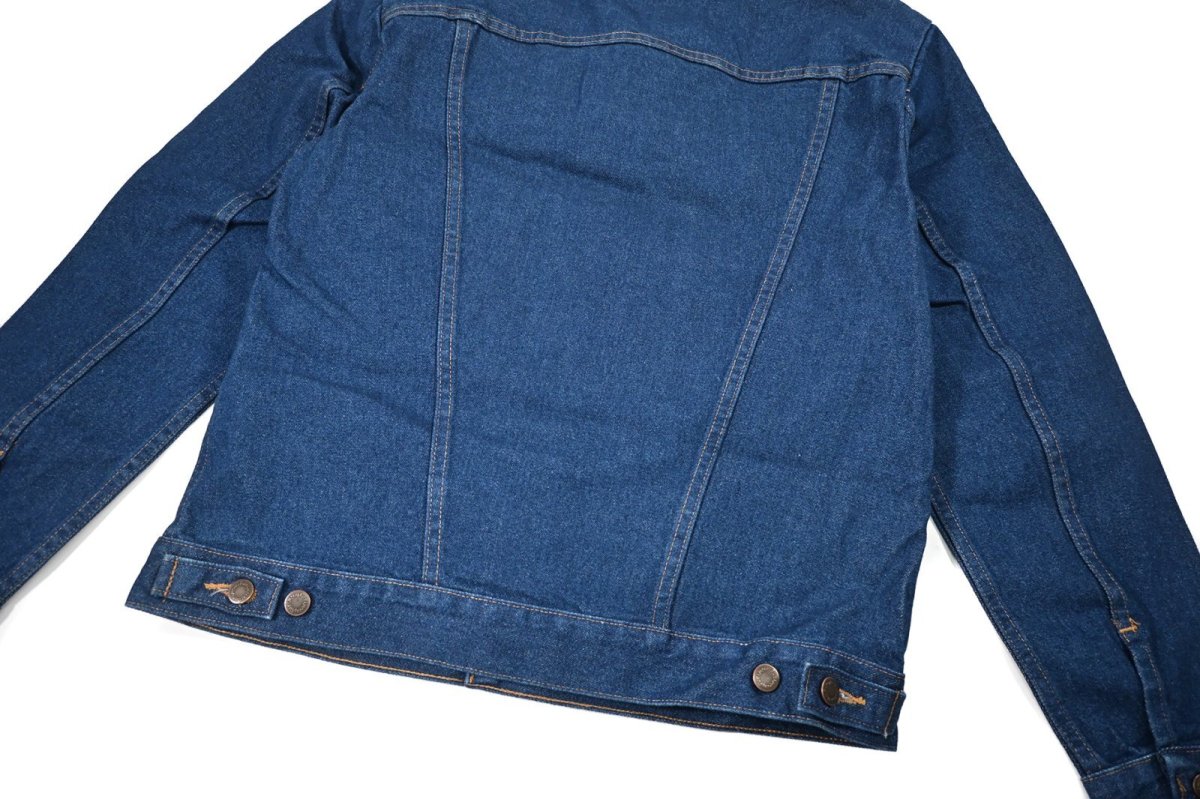 画像5: Wrangler Cowboy Cut Unlined Denim Trucker Jacket Prewashed Indigo ラングラー (5)