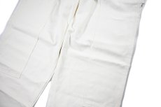 画像3: Deadstock Universal Overall Customized Double Front Big Painter Pants White (3)