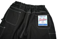 画像4: Deadstock Universal Overall Customized Double Front Big Painter Pants Dyed Black (4)