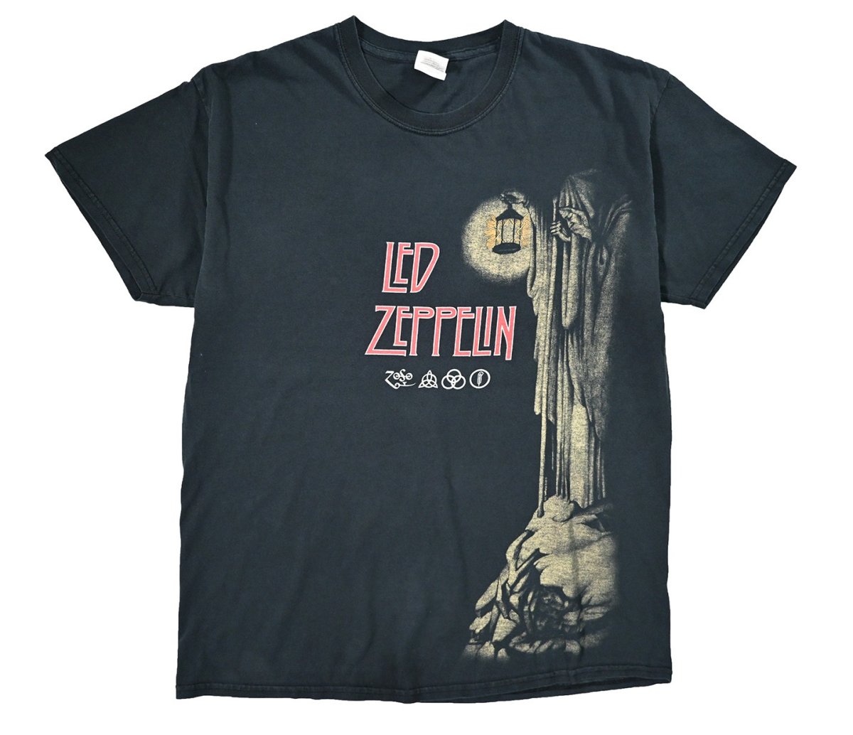 画像1: Used Musician Print Tee "Led Zeppelin" (1)