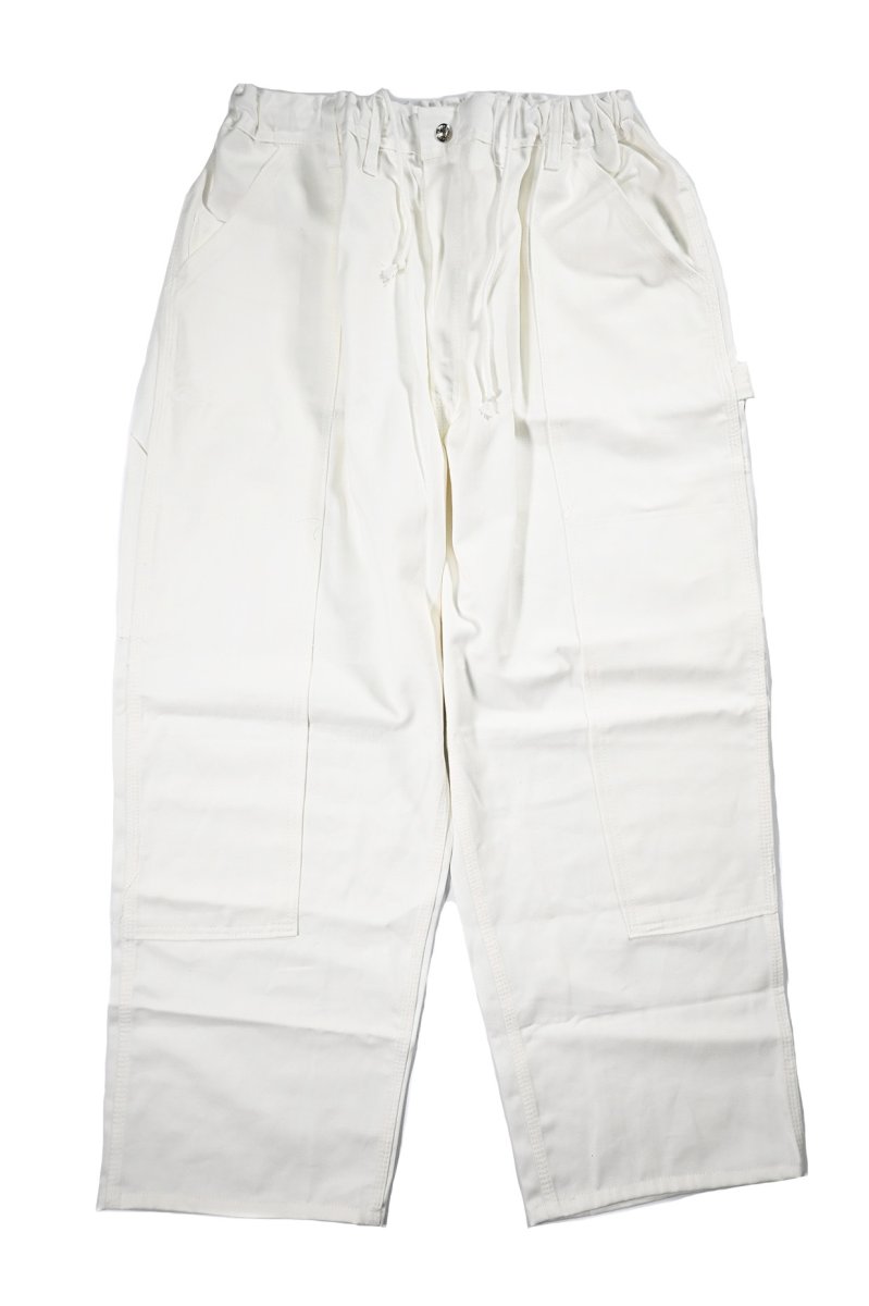 画像1: Deadstock Universal Overall Customized Double Front Big Painter Pants White (1)