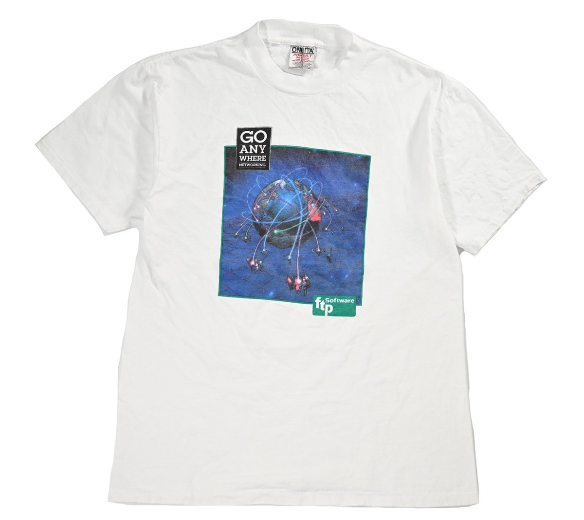 画像1: Used Corporate Print Tee "Fortra" (1)